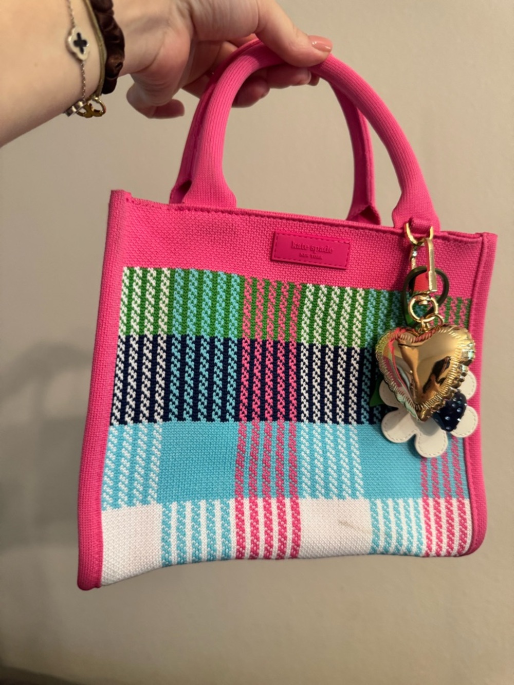 Kate Spade New York x Target Plaid Knit Crossbody Bag